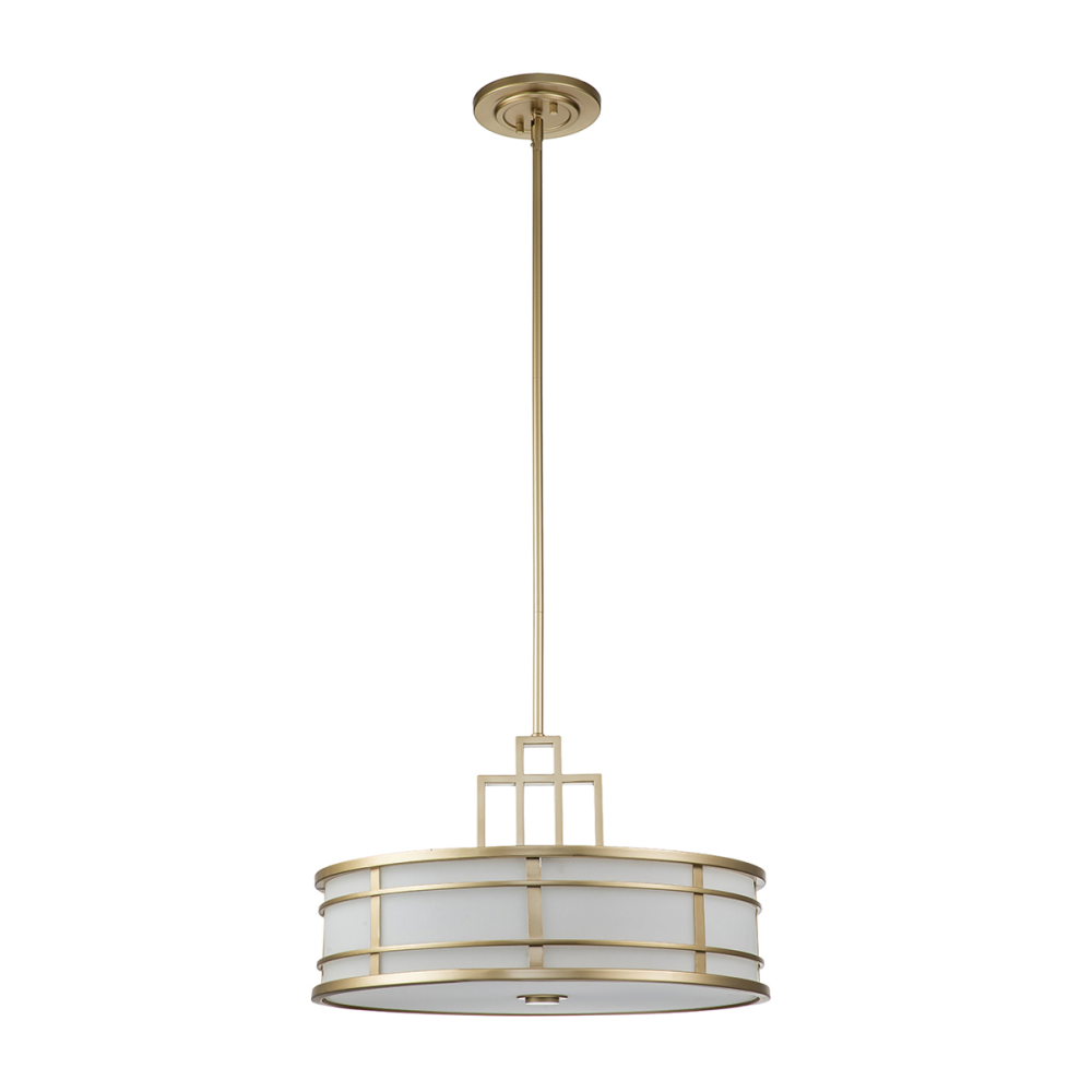 Подвесной светильник *53*38-175 см, E27*60W, Natural Concepts Feiss Fusion QN-MOONLIT-P-CG, полированный никель