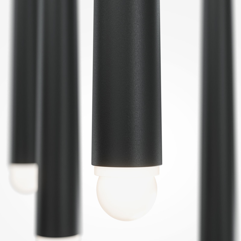 Подвесной светильник 32*32*369,3 см, LED, 31W, 3000К-4000К, Maytoni cascade MOD132PL-L30BK черный