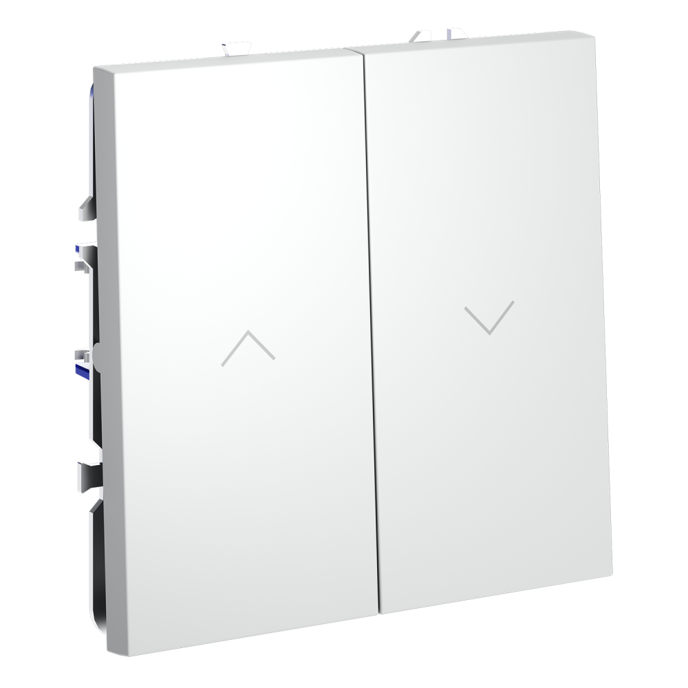 Выключатель встраиваемый для жалюзи 10А, белый матовый Voltum S70 VLS020702, Пластик Soft touch