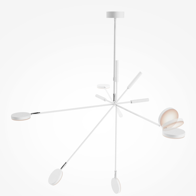 Подвесной светильник 88,4*88,4*98,9 см, LED, 8W, 3000К, Maytoni FAD MOD070CL-L8W3K белый
