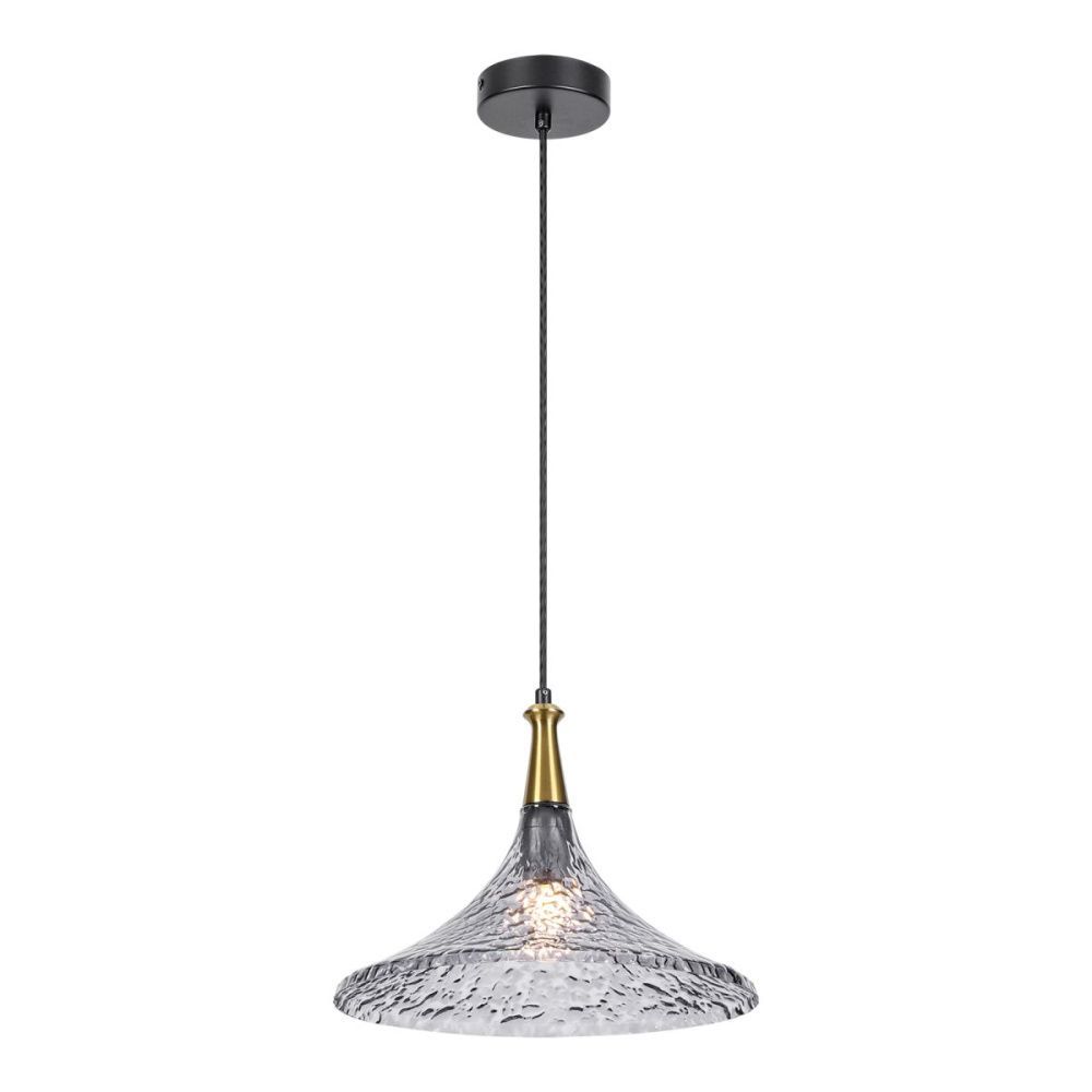 Подвесной светильник 30 см, Lussole LSP-5040, черный-бронза