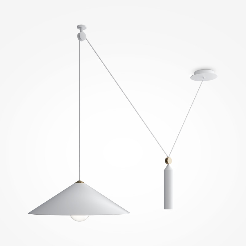 Светильник подвесной Maytoni Peso P080PL-01W, белый