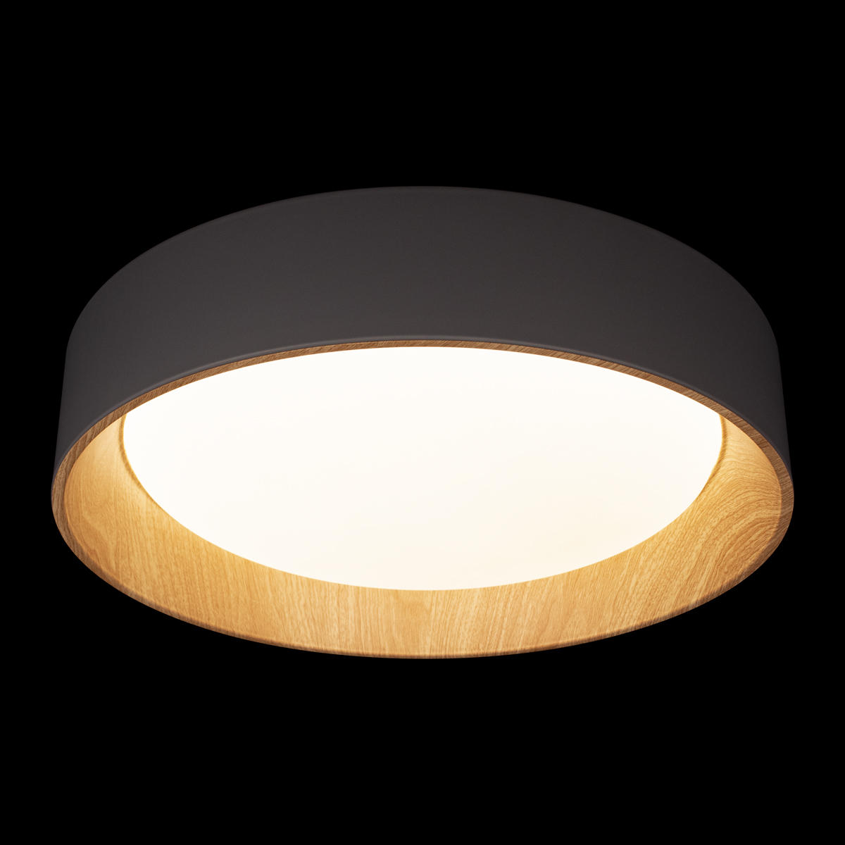 Потолочный светильник 45*10 см, 1*LED*36W 4000K серый, дерево LOFT IT Coin 10202 Grey