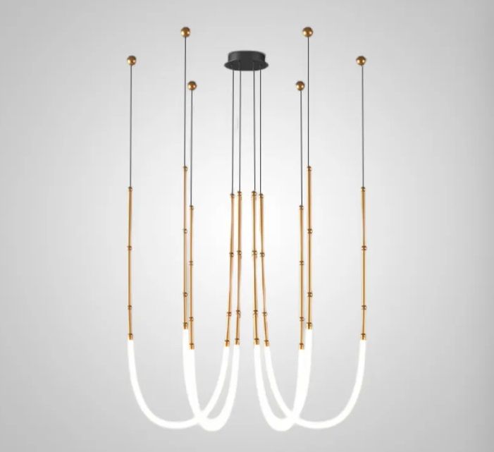 Подвесная светодиодная люстра Inodesign Alrik CH Brass 44.1512