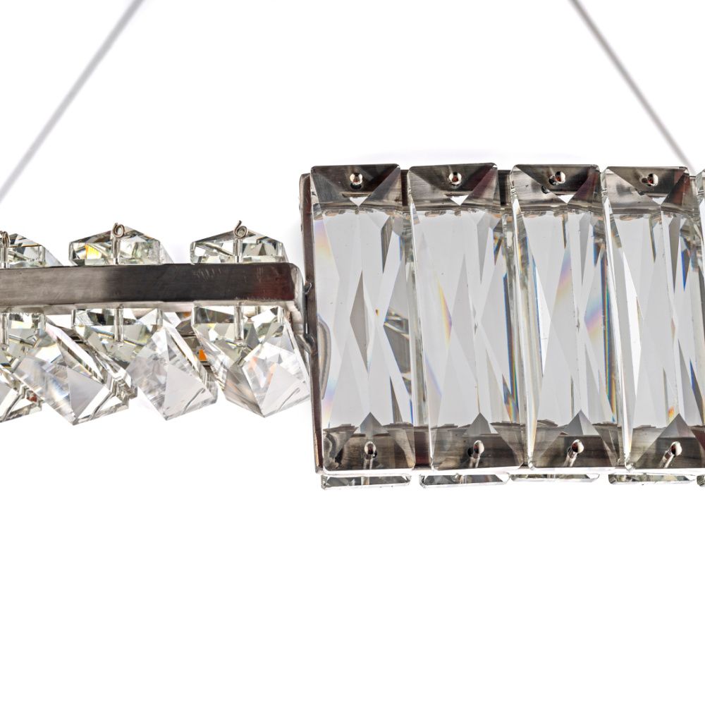Люстра подвесная *80* см, Led лента*Led*64W, 3000K, Arti Lampadari Carini Carini L 1.5.80.100 N, Никель
