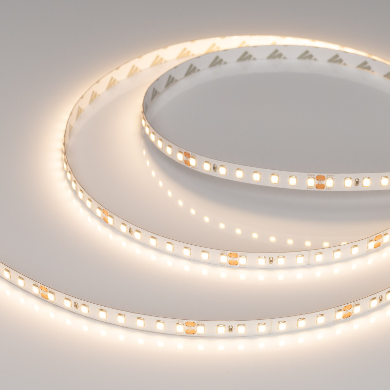 Лента RT-A128-8mm 24V Warm3000 (9.6 W/m, IP20, 2835, 5m) (Arlight, высок.эфф.150 лм/Вт) 038758. Цена указана за 5 метров. Продается кратно 5 метрам.