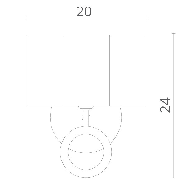 Бра Divinare 4069/02 AP-1 Contralto, хром/белый