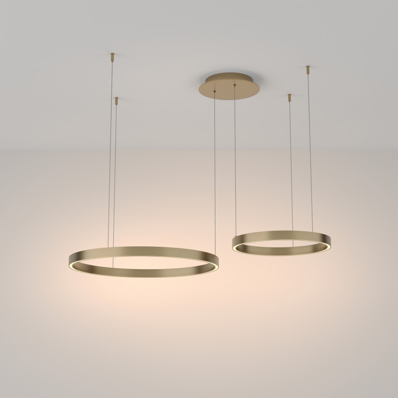 Светильник 60 см, 61W, 3000K Maytoni MOD058PL-L55BS3K, латунь