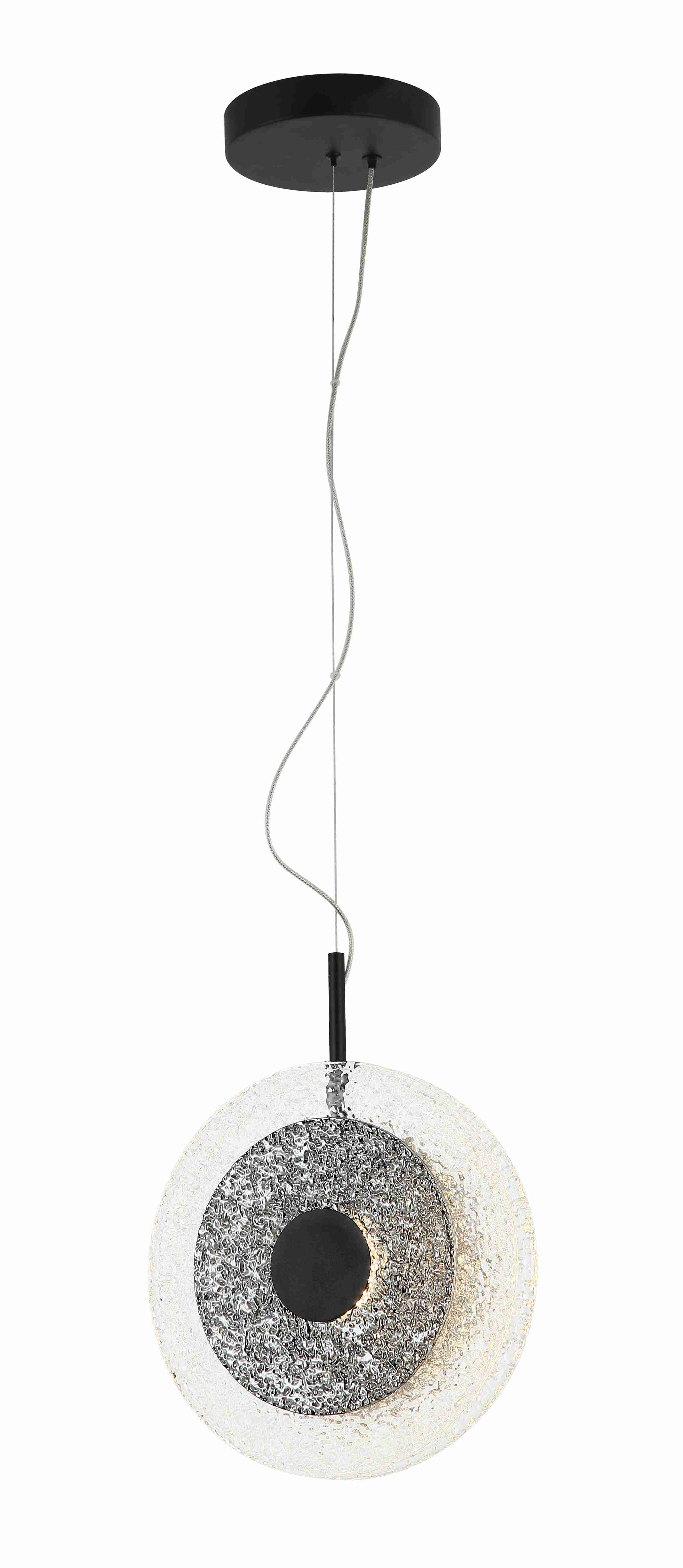 Люстра  280-200*335-1500, LED, 19W 4000K NewRgy LOFT 7010MD-280CL+SE BLACK METAL, BLACK METAL