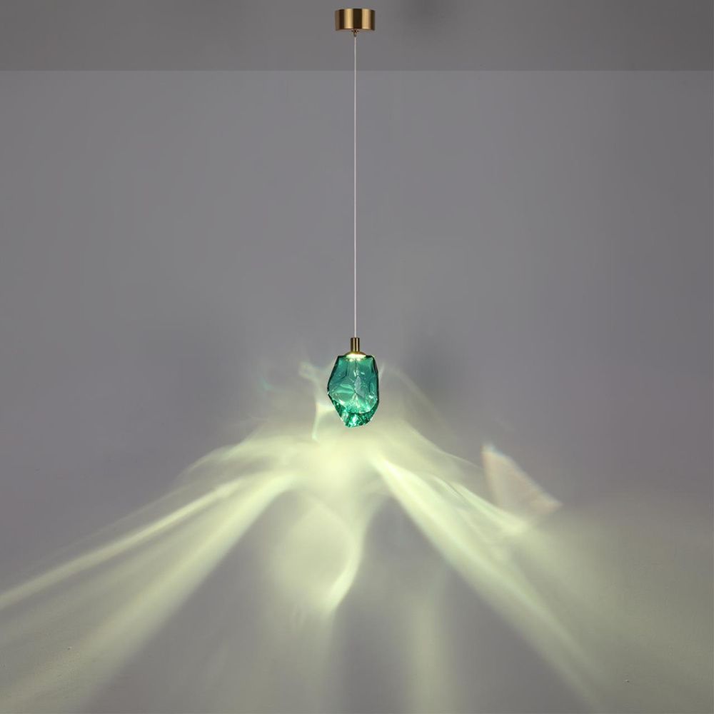 Подвесной светильник 9*5*250- см, 1*LED*4W, 3000K, Odeon Light Gemme 7110/4LC, цветной