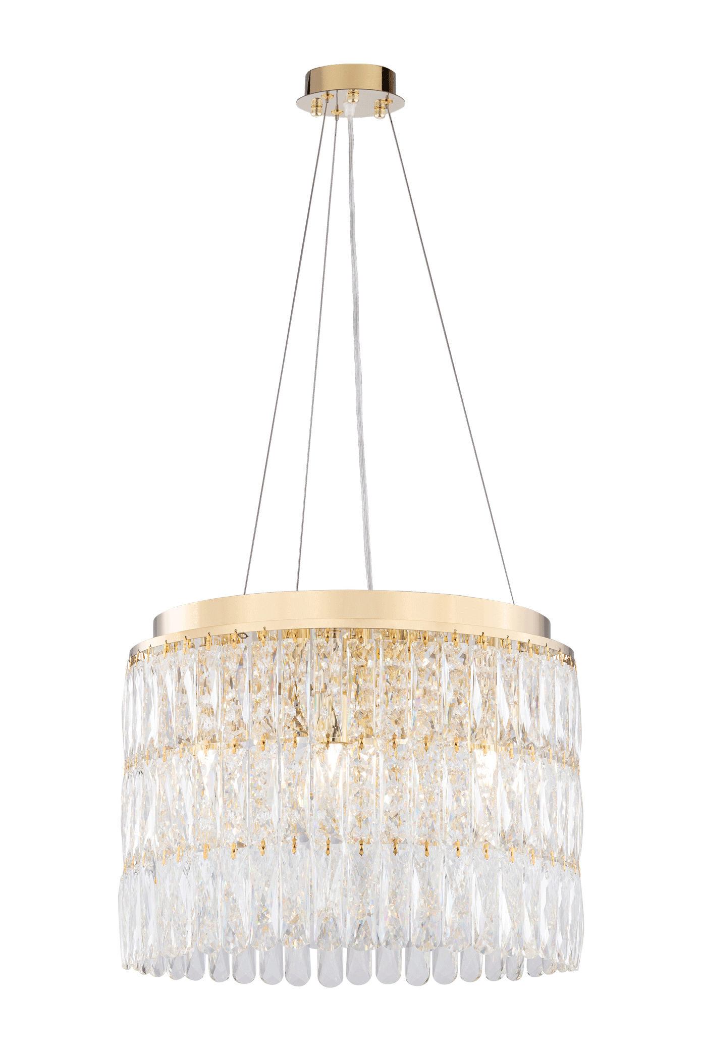 Люстра  480*360-1300, 9*E14, 40W Sfera Sveta Хрусталь (Эконом) 1003R-500*H350 GD, Золото