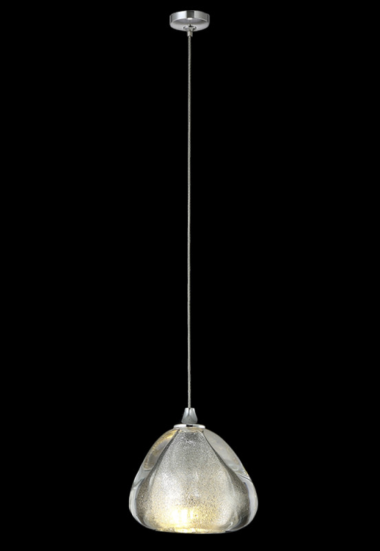 Светильник подвесной 12 см, Crystal L ux VERANO SP1 SILVER Серебро