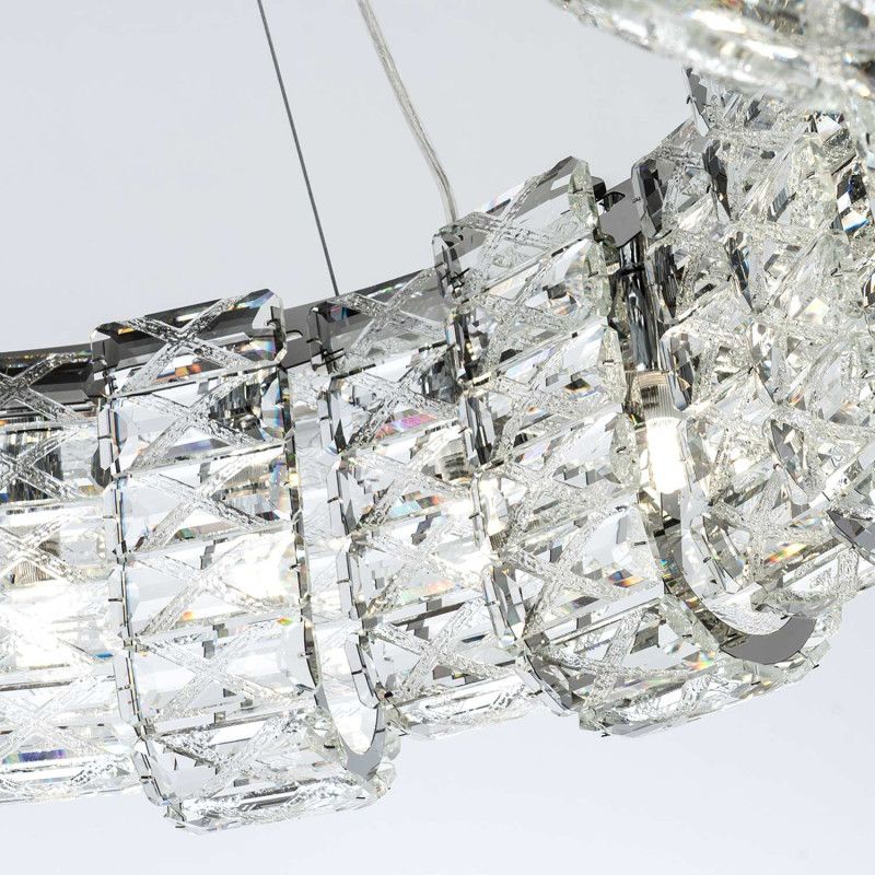 Подвесная люстра 80*50/120 см, 24xG9 MODELUX ML.755.24 CR хром