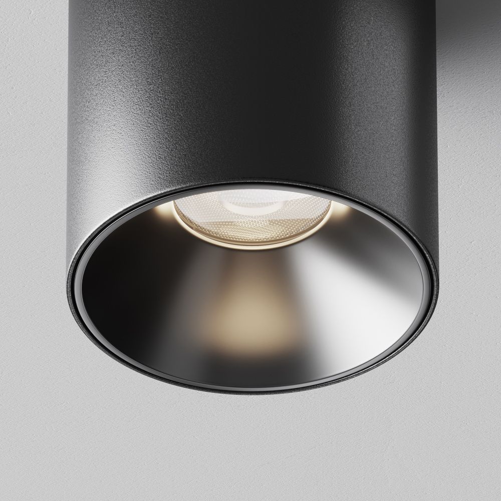Потолочный светильник 6 см, LED*5W, 4000K, Maytoni Alfa LED 50° C064CL-5W4K-RD-B, Черный