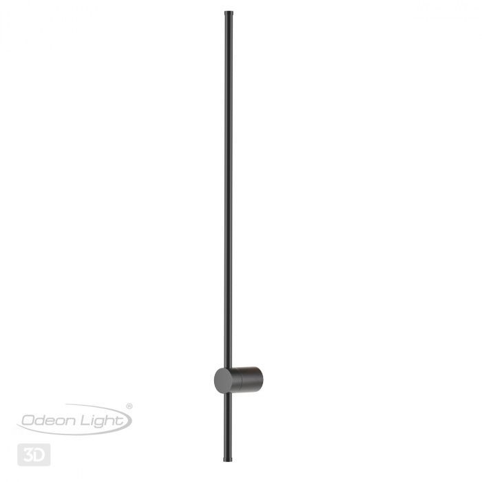 Настенный светильник 100 см, 18W, 3000-4000K, Odeon Light 4335/18WLP, черный