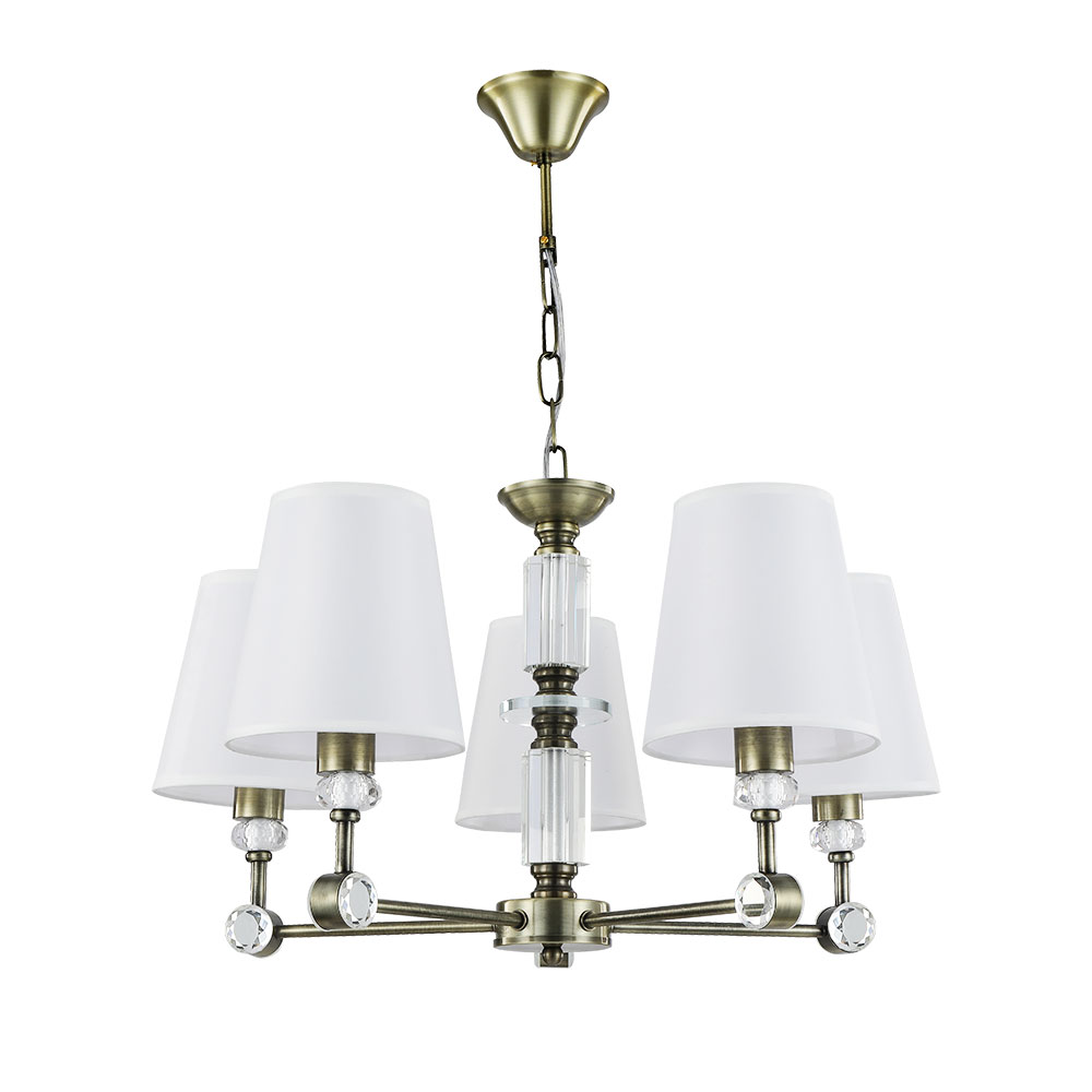 Люстра 38*60 см, 5*E14, 40W, Arte Lamp Brocca A4093LM-5AB, Античная Бронза
