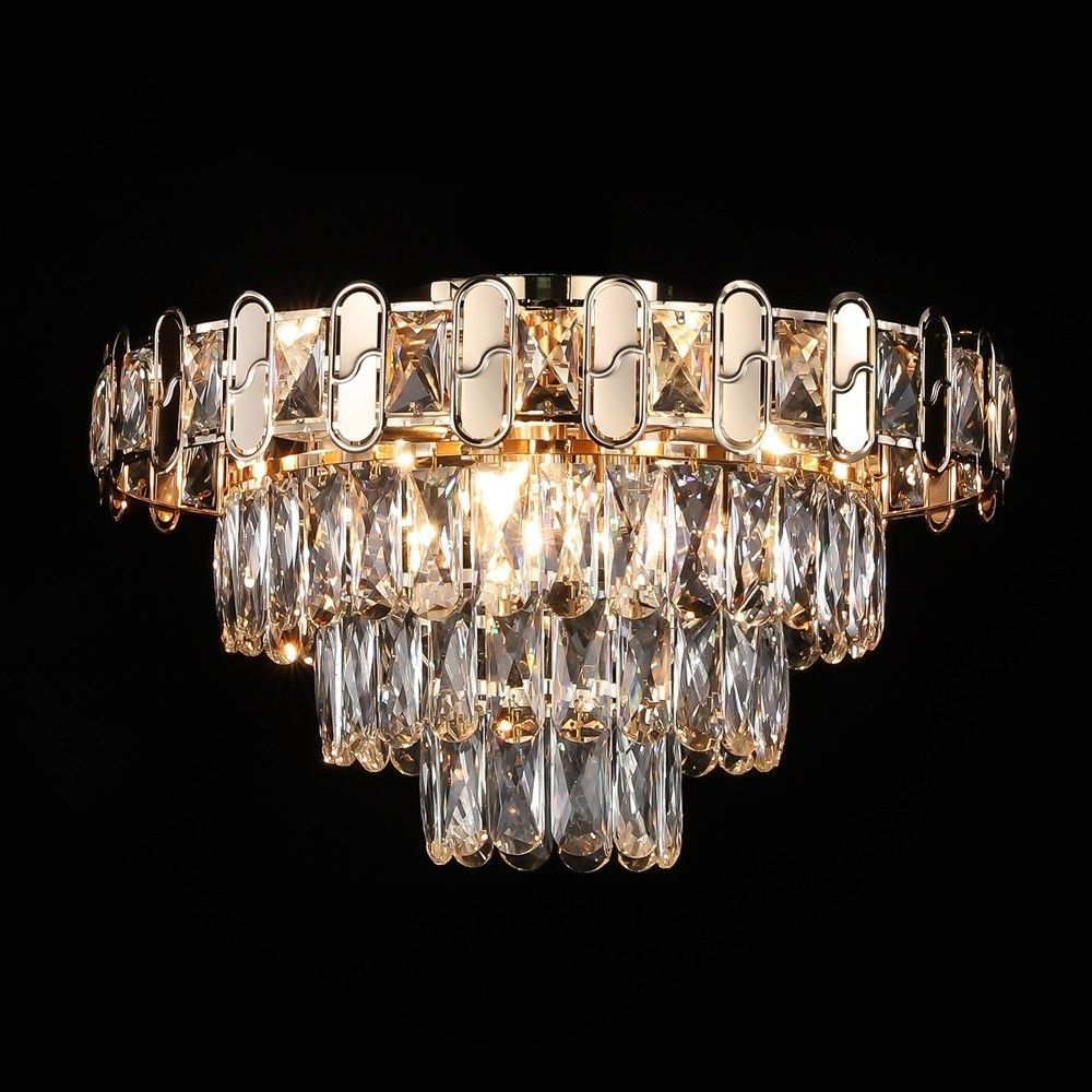 Люстра 47*47*27 см, 7*E14 Gerhort G21120/7GD+CL, Золото