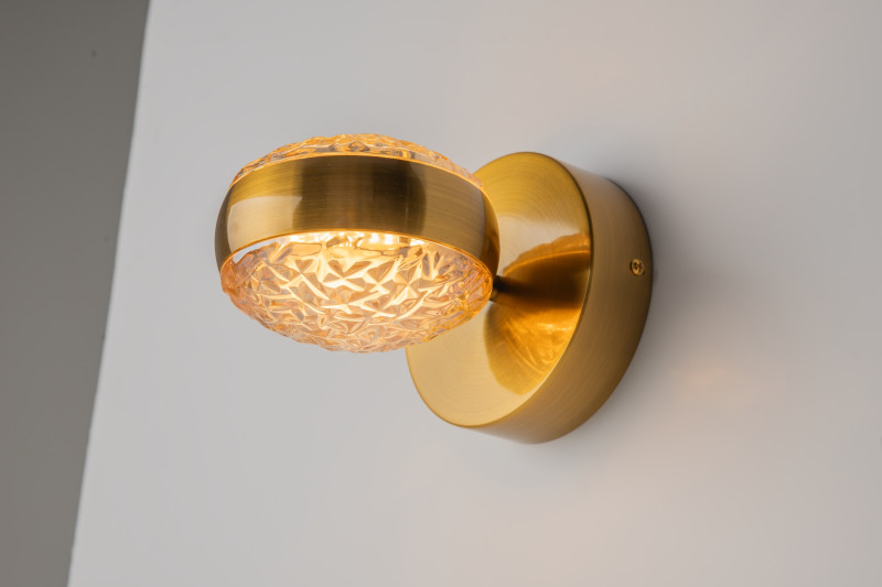 Бра 14*18,7*14 см, LED, 3000К, Maytoni Mind MOD299WL-L10BS3K латунный