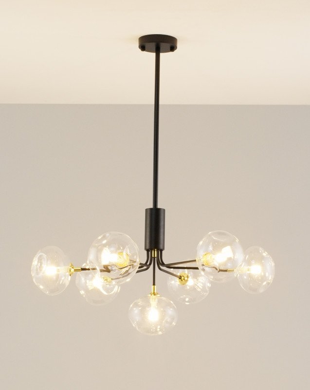 Подвесная люстра 70*74 см, G9 420 W, Moderli Santa V2190-P Черный