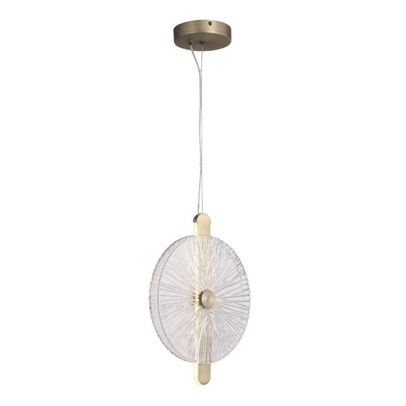 Подвесной светильник 28*3,3*37,2 см, 1*LED*11W, 4000K, ST-Luce Wasi SL6141.303.01, бронзовый