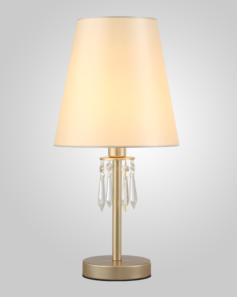 Настольная лампа 22 см, Crystal Lux RENATA LG1 GOLD Золотой