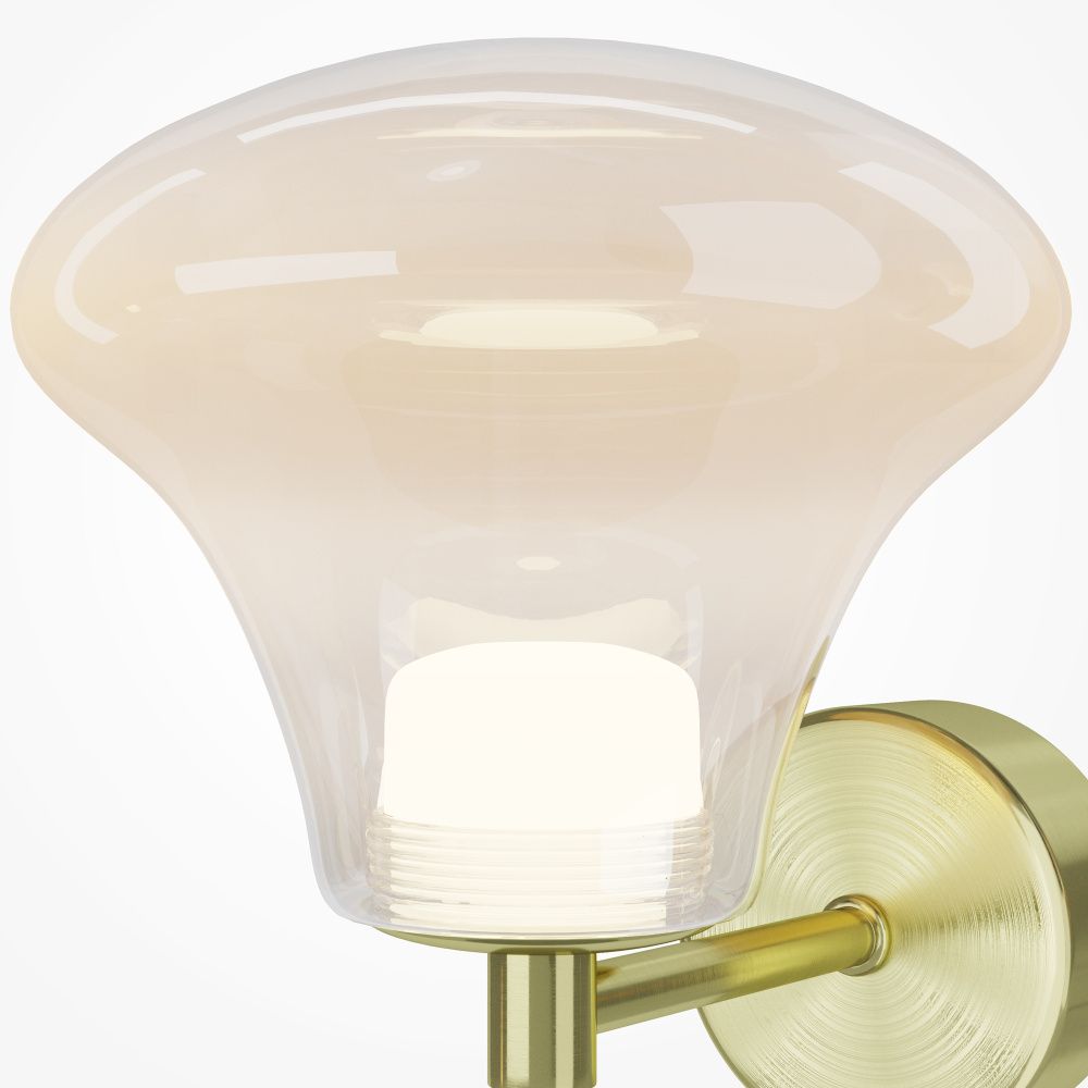 Бра 19,5*15*-17,5 см, *LED*3W, 3000K Maytoni Dynasty MOD402WL-L3BS3K, Латунь