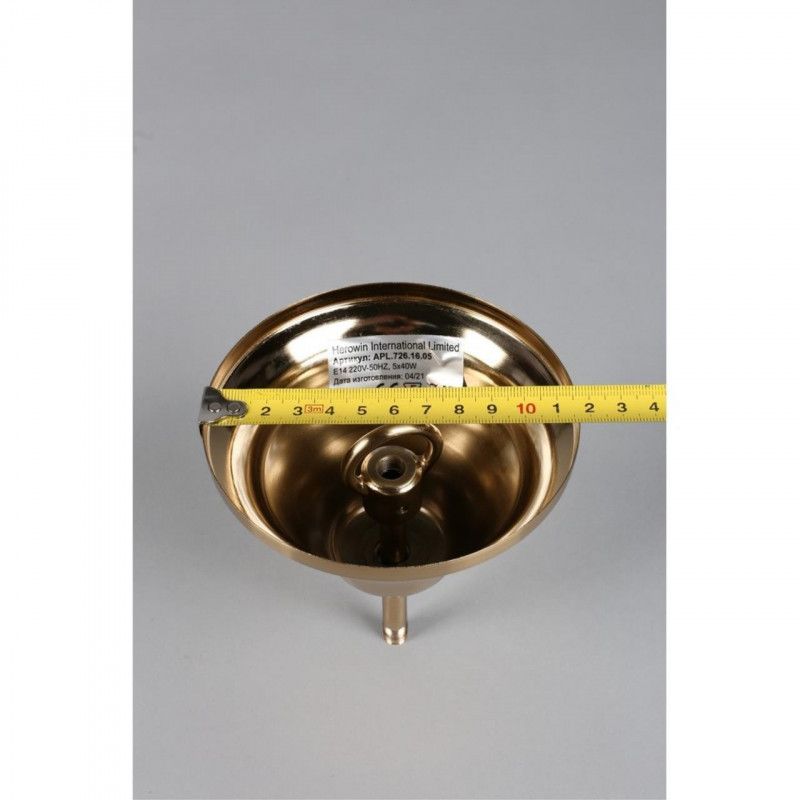 Подвесная люстра 40*80-150 см, 5*E14, 40W, Aployt JOANNA APL.726.16.05, латунный