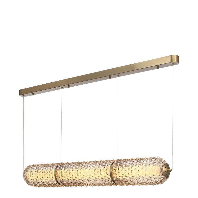 Подвесной светильник 104*15*150 см, 1*LED*37W, 4000K, ST-Luce Saguaro SL6144.313.01, латунный