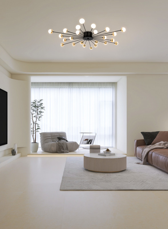 Светильник 117 см, Freya Celebrity FR5242CL-24B, черный-золото