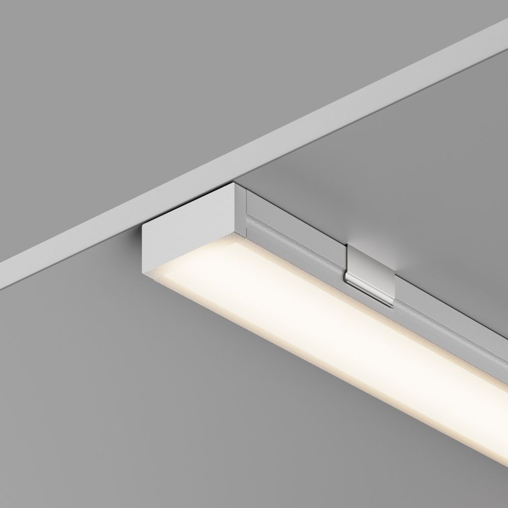 Алюминиевый профиль накладной 15x6 (Белый, 2 м), ALM-001-W-2M 631004, 200*2*1 см, Maytoni  631004, Белый