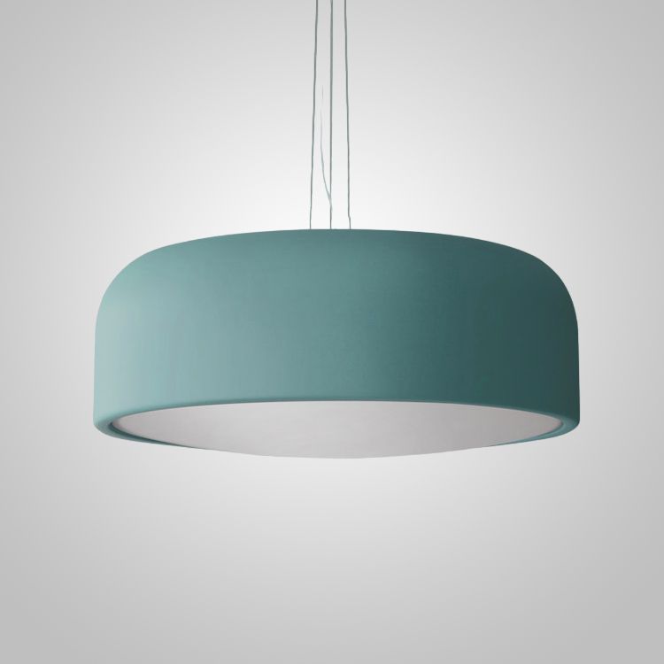 Подвесной светильник CYLINDER B D48 Blue 48*48*17,5 см, 3*E27*60W, ImperiumLoft CYLINDER-B01, Голубой