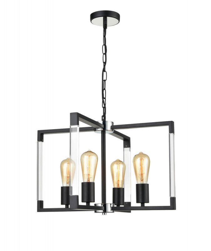 Подвесной светильник Vele Luce Turin VL5022P04, черный