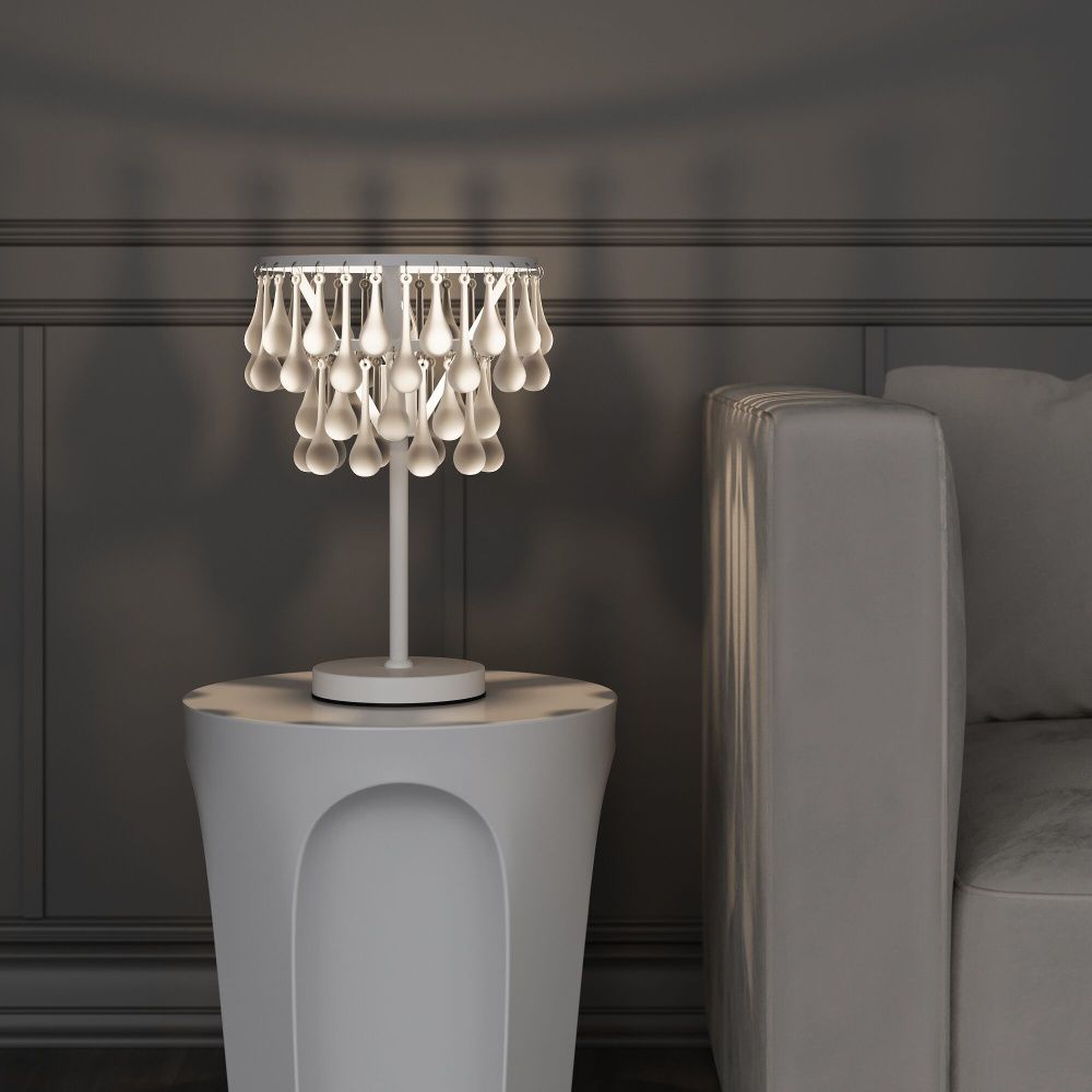 Настольный светильник 24*24* см, 1*E14 60W, Bogate's Gutta 01126/1, белый, a068864