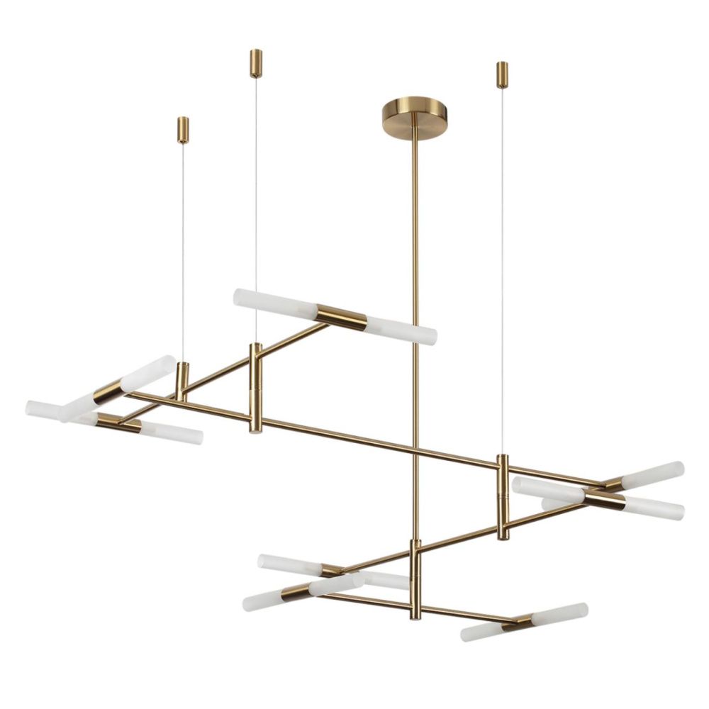 Потолочный светильник 123*12*133- см, 16*G9*640W, Odeon Light Defance 4306/16, бронзовый