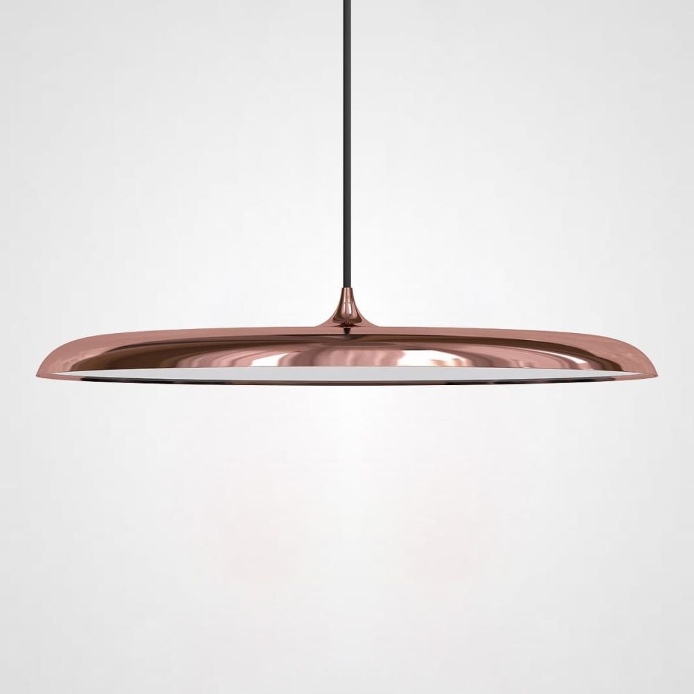 Подвесной светильник Nordlux Artist Pendant D40 Copper 40*40*6 см, 1*LED*36W, ImperiumLoft PLATE01, Медный