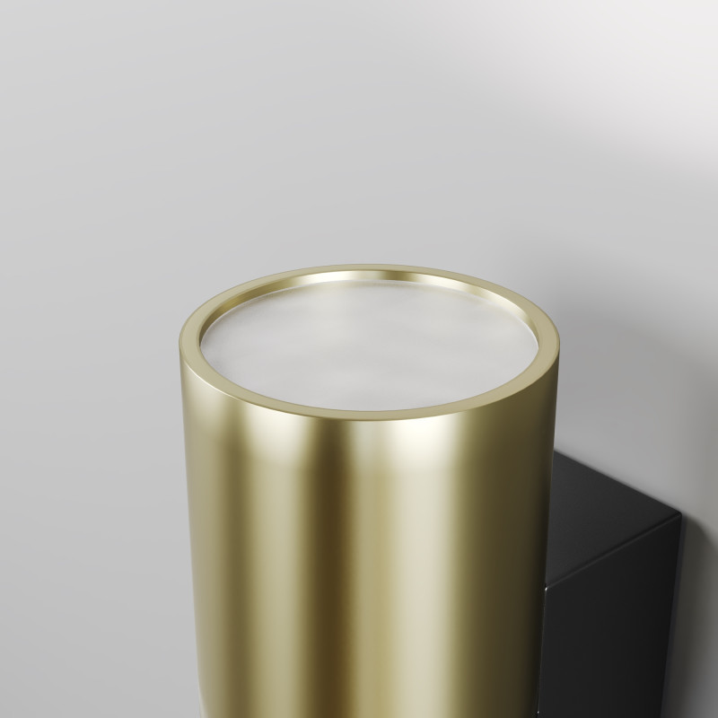 Светильник настенный 6,4*6,4*18 см, 2*GU10, 100W, Maytoni Bowery O582WL-02BS черный