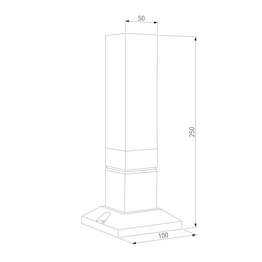 Ландшафтный светильник 1536 TECHNO LED 3000K чёрный IP54 1536 TECHNO LED Elektrostandard  4690389219207, a072068