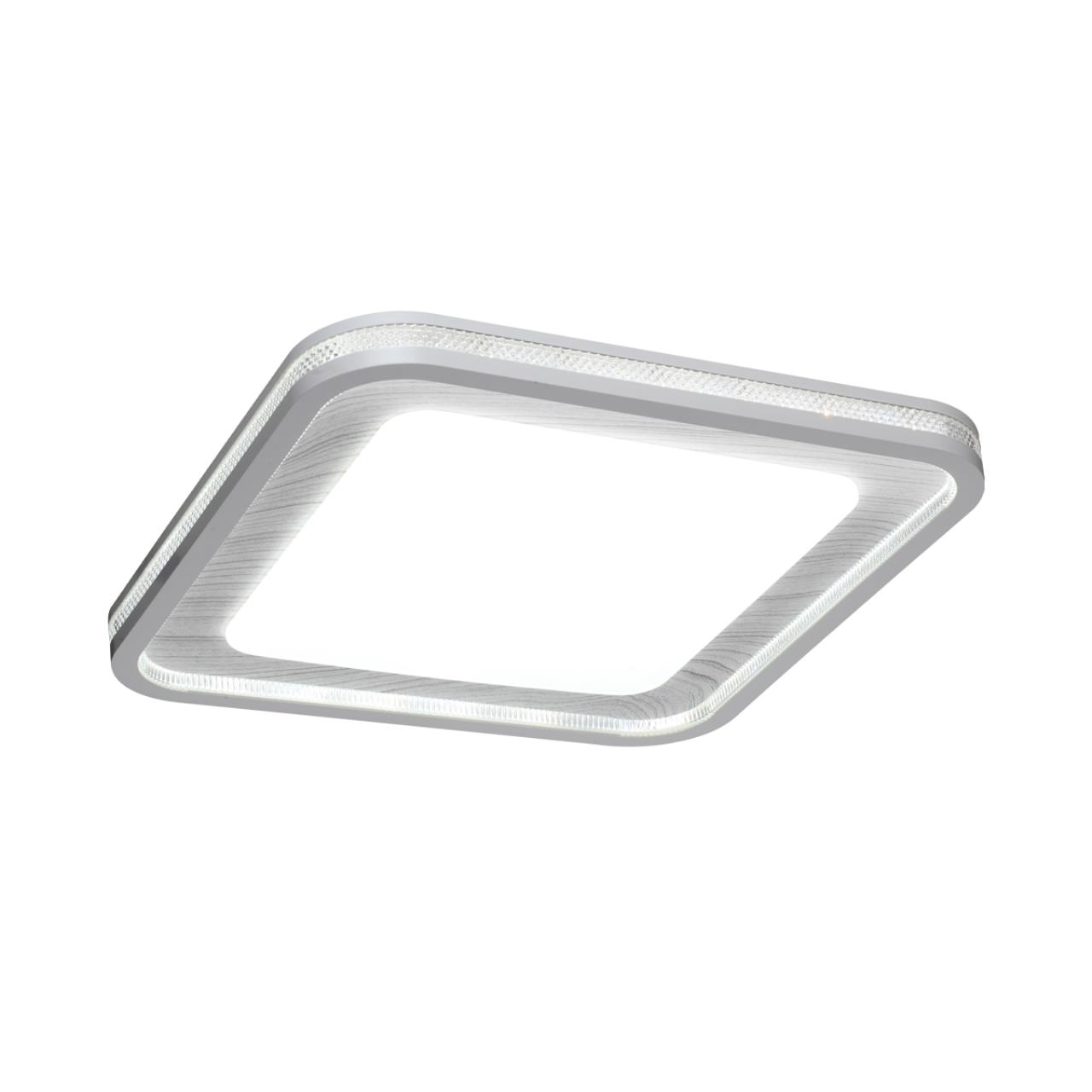 Светильник 50,7*50,7*7 см, LED 1*70W, 3000-6000 К, Sonex Mavi Wood 7682/EL, белый/светло-серый под дерево