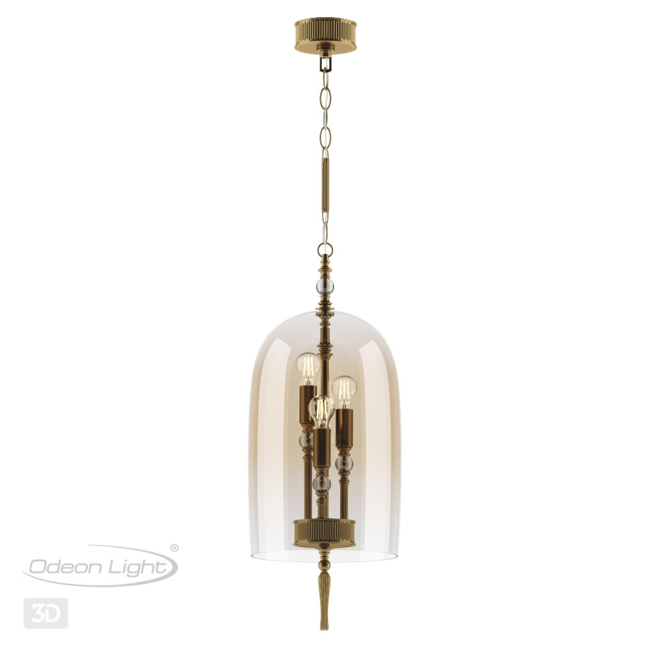 Подвесная люстра Odeon Light Bell 4892/3 Бронза