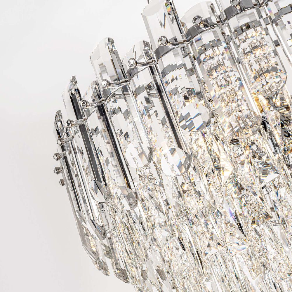 Подвесная люстра 60*137 см, 12*E14, 25 м2, MODELUX ML.7088.600 CR хром