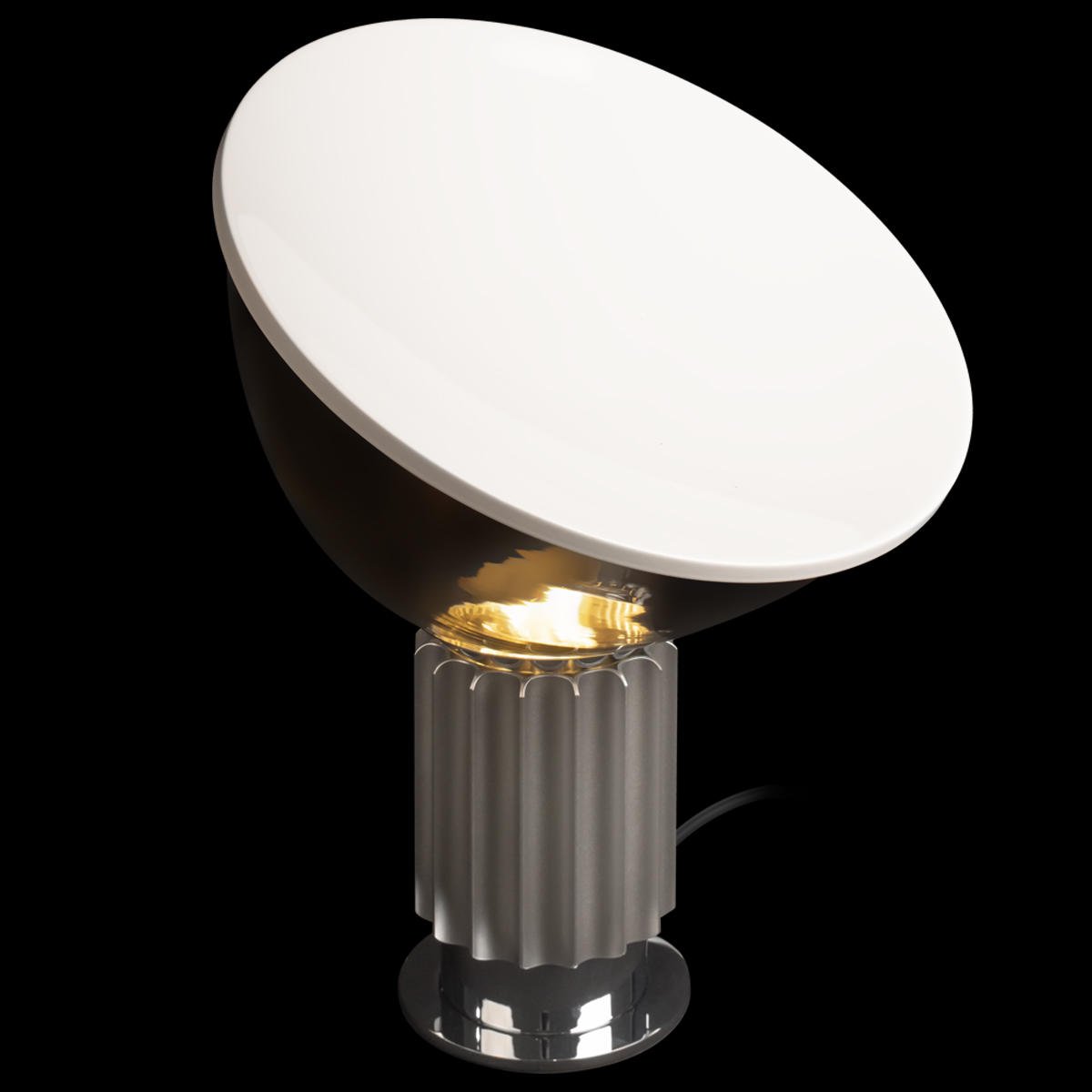 Настольная лампа 37*49 см, 1*E27*40W LOFT IT Taccia 10294/S Silver серебро, хром