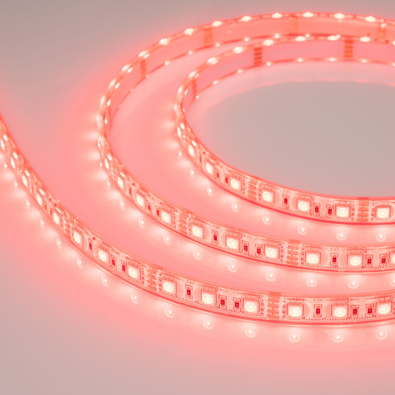 Лента герметичная RTW-PU-B60-12.5mm 12V RGB (14.4 W/m, IP68, 5060, 5m), Arlight 029599(2). Цена указана за 5 метров. Продается кратно 5 метрам.