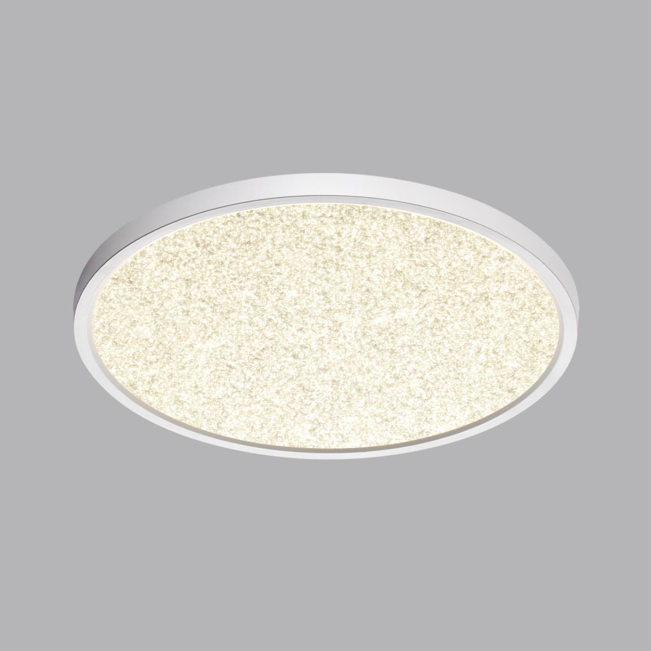 Cветильник 40*2,5 см, LED 32W, 3000/4000 К, IP40, белый, пластик Sonex Omega White, 7661/32L