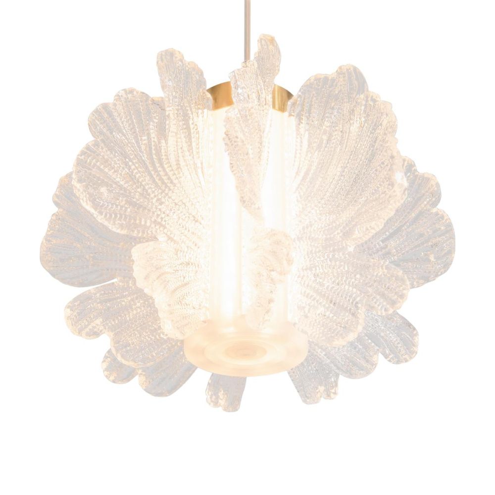 Подвесной светильник 42 см, 33W, 2800K, Freya Flower FR5579PL-L40BS, латунь