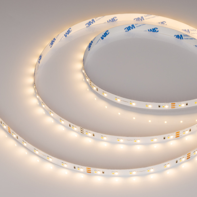 Лента RT-A120-10mm 24V White-MIX (9.6 W/m, IP20, 3528, 5m) (Arlight, Изменяемая ЦТ) 025211(2). Цена указана за 5 метров. Продается кратно 5 метрам.