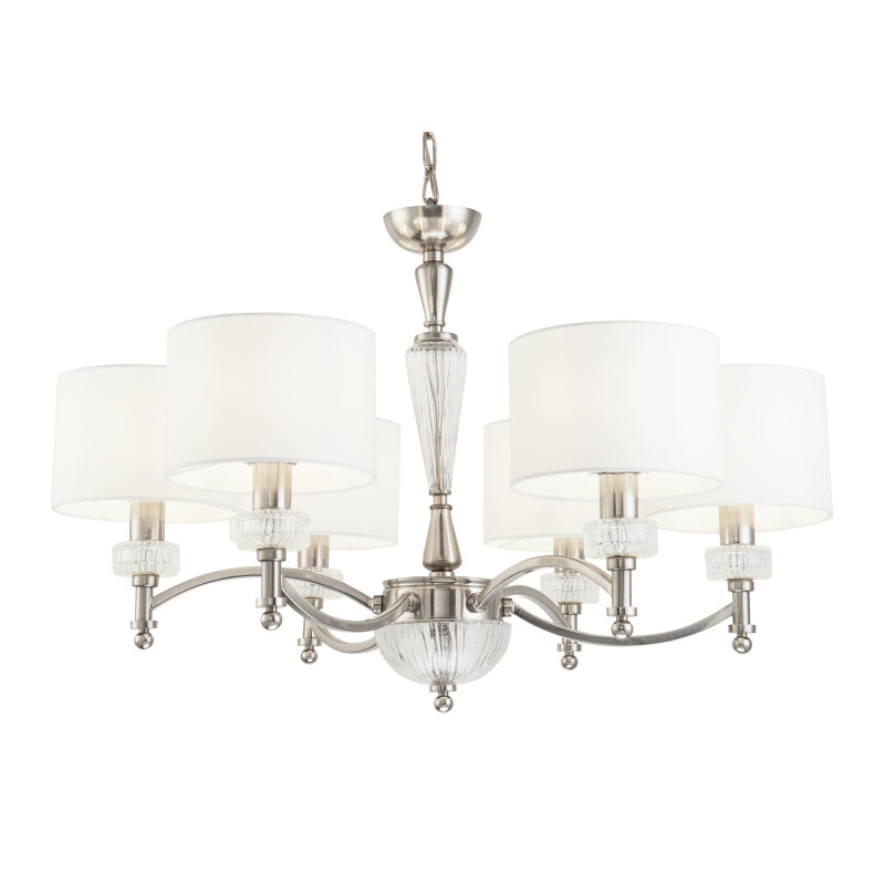 Подвесная люстра Maytoni Alicante MOD014CL-06N, белый, диаметр 70см