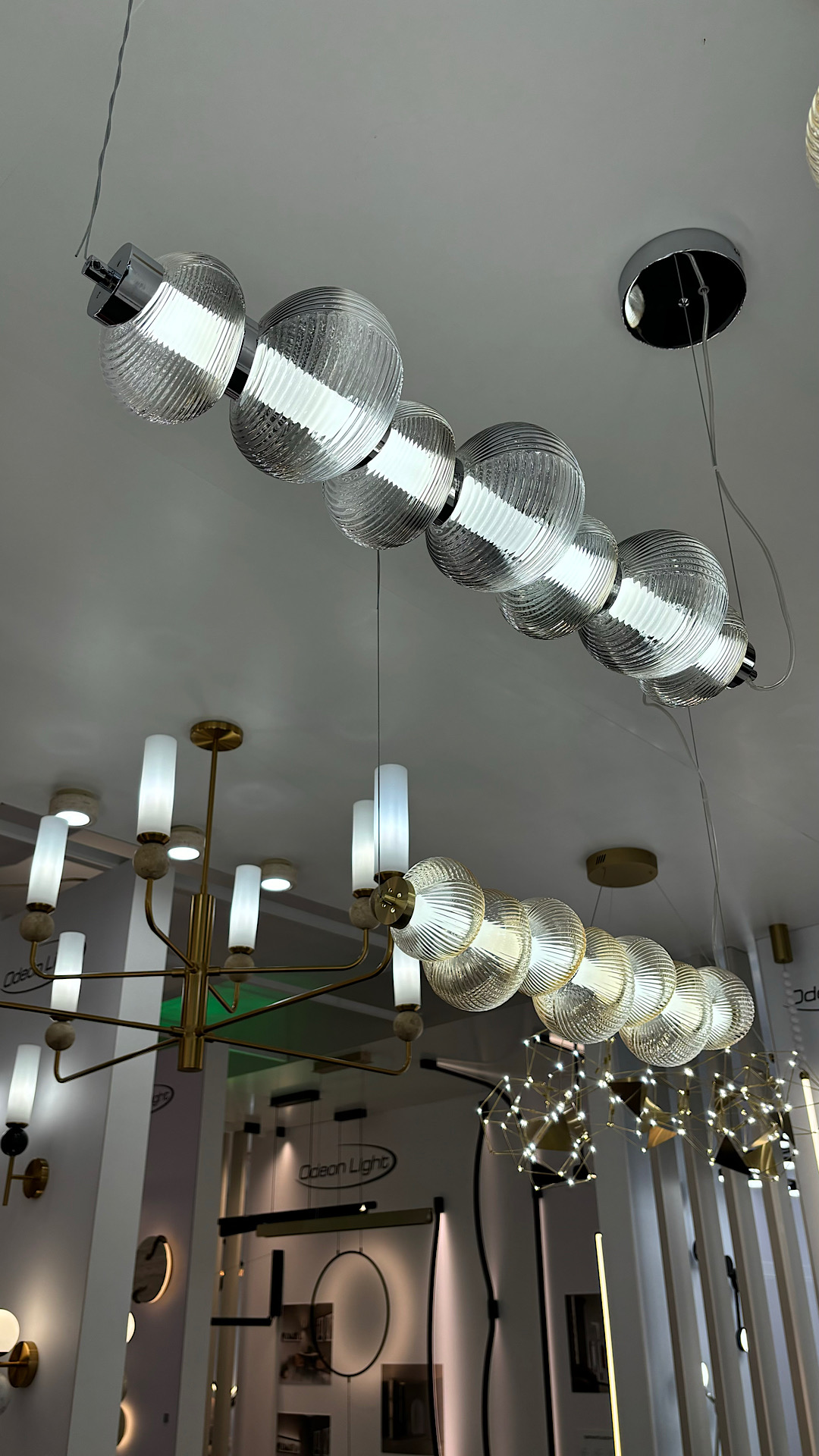 Подвесной светильник 77 см, 24W, 4000K, Odeon Light L-vision Bruco 5096/24L, хром