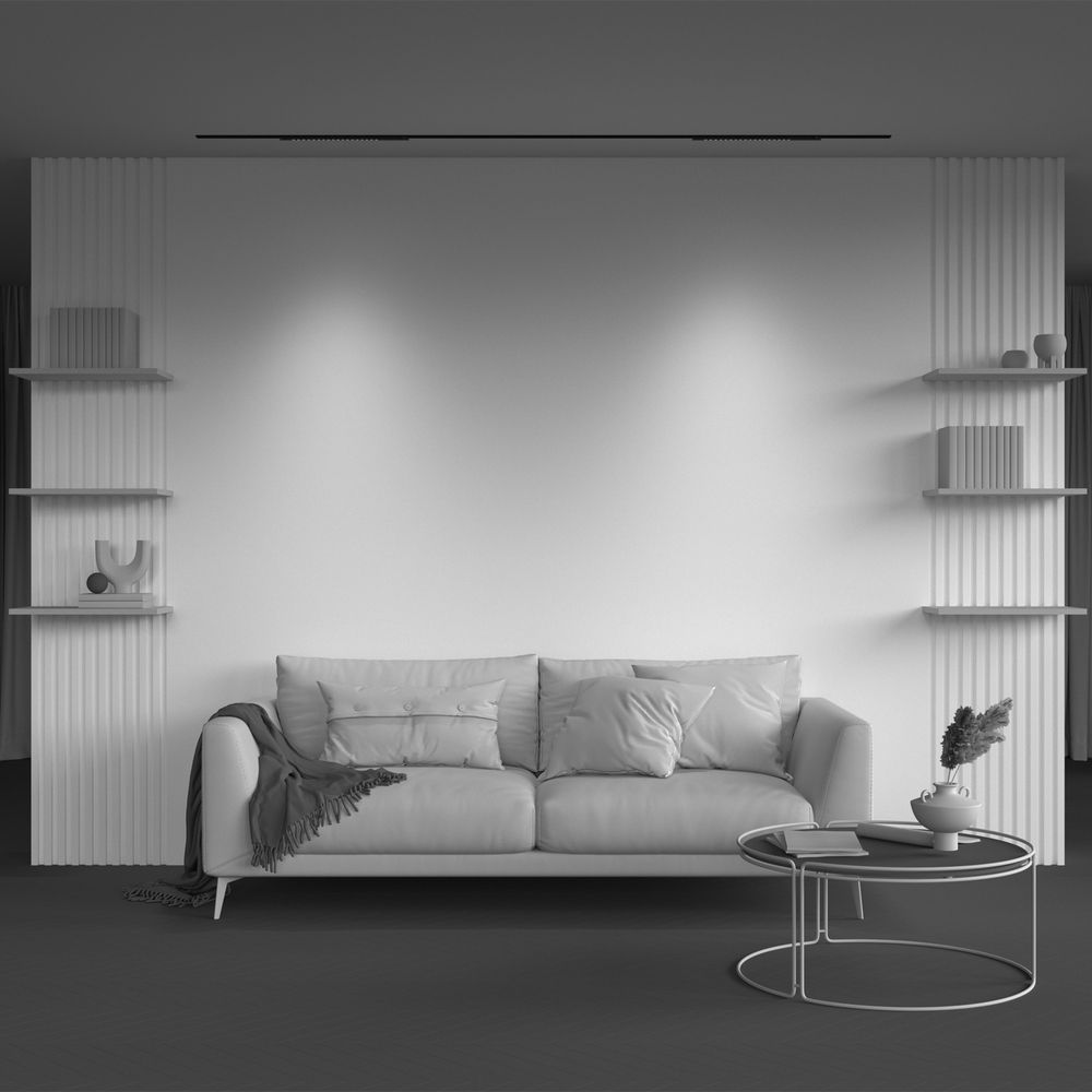 Трековый светильник 46 см, 15W, 4000K, Maytoni TR232-2-15W4K-B, черный