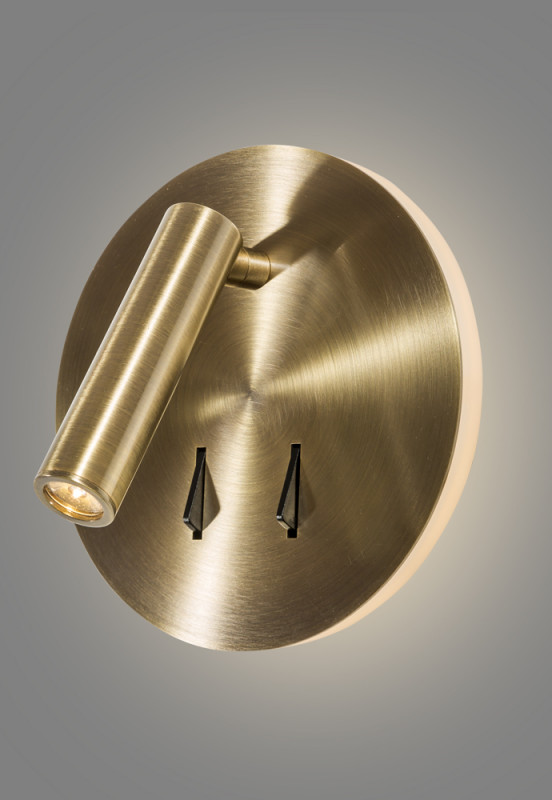 Настенный светильник 15 см, 1*3W/6W/9W, 3000K, Crystal Lux CLT 223W BZ Бронза