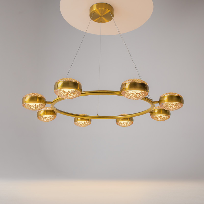 Подвесной светильник 93*93*310 см, LED, 80W, 3000К, Maytoni Mind MOD299PL-L80BS3K латунный